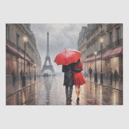 Liefde in Parijs - Decoupage - Tissuepapier (Voorkant)