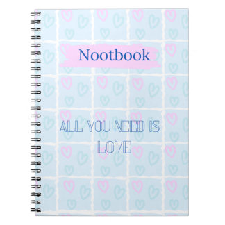 Liefde in pastel notitieboek