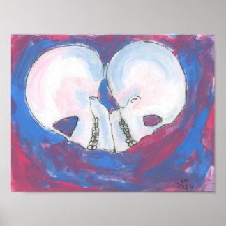 Liefde in Pastels Poster