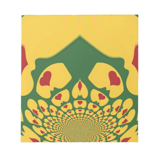 Liefde in Rasta Kleuren: Reggae Hearts Notitieblok (Voorkant)