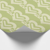 Liefde in Sage Green Cadeaupapier (Hoek)