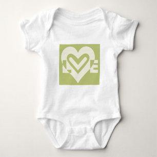 Liefde in Sage Green Romper