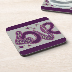 Liefde in stijl van de jaren '60 drankjes onderzetter