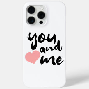 Liefde in twee woorden Jij en ik. Valentijnsdag iPhone 15 Pro Max Hoesje