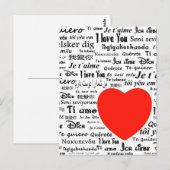 Liefde in veel talen briefkaart (Voorkant / Achterkant)