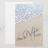 Liefde in zand geschreven Stationery Briefpapier (Voorkant / Achterkant)