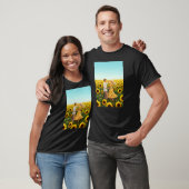 Liefde in zonnebloem t-shirt (Unisex)