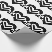 Liefde in zwart cadeaupapier (Hoek)