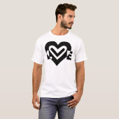 Liefde in zwart t-shirt (Voorkant volledig)
