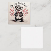 Liefde in zwart-wit notitiekaartje (Voorkant / Achterkant)