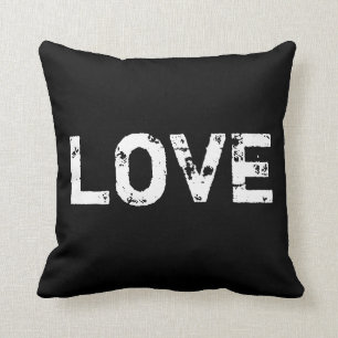 Liefde in zwart-wit Pillow Kussen