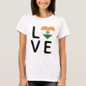 Liefde - Indiase vlag T-shirt (Voorkant)
