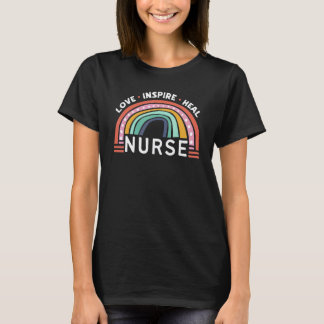 Liefde Inspireren Genezen Verpleegster Medisch Gez T-shirt
