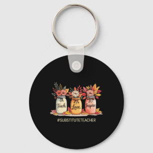 Liefde Inspireren Leerpot Back To School Vervangen Sleutelhanger