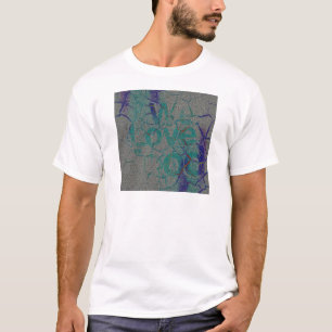 Liefde Inspirerend Tekst Art Design T-shirt