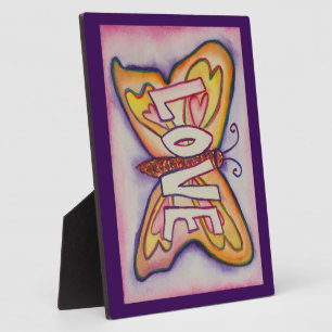 Liefde Inspirerend vlinderschilfering Fotoplaat