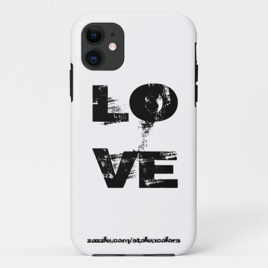 Liefde Iphone Zwart en Wit Case-Mate iPhone Case (Achterkant)