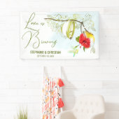 Liefde is aan het brouwen Kolibrie Thee Feestje Spandoek (Insitu)