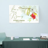 Liefde is aan het brouwen Kolibrie Thee Feestje Spandoek (Beurs)