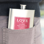 Liefde Is ...aangepaste namen fles Flacon (Voorbeeld)