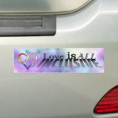 Liefde is all inclusive bumpersticker (Op auto)