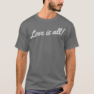 Liefde is allemaal vintage t-shirt