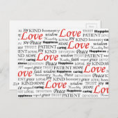 Liefde is alles briefkaart (Voorkant / Achterkant)