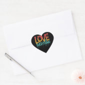 Liefde is alles hart sticker (Envelop)