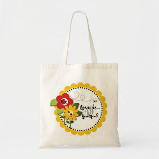 Liefde is alles wat je nodig hebt Cute Tas Flowers
