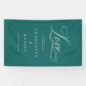 Liefde is alles wat je nodig hebt! Elegant, bruilo Spandoek (Horizontaal)