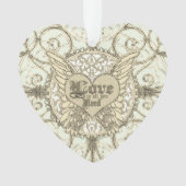 Liefde is alles wat je nodig hebt engelenvleugels ornament (voorkant)