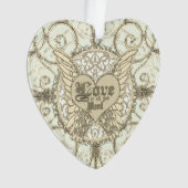 Liefde is alles wat je nodig hebt engelenvleugels ornament (voorkant)