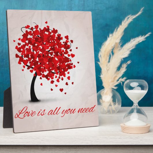 liefde is alles wat je nodig hebt fotoplaat (Zijkant)
