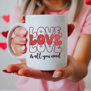 Liefde is alles wat je nodig hebt, Glitterige Vale Koffiemok
