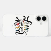 Liefde is alles wat je nodig hebt - Hartverwarmend Case-Mate iPhone Case (Achterkant (horizontaal))