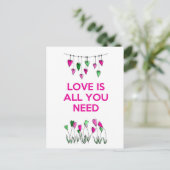 Liefde is alles wat je nodig hebt.jpg briefkaart (Staand voorkant)