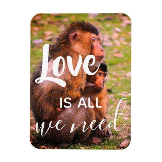 Liefde is alles wat we nodig hebben | Schattige di Magneet (Verticaal)