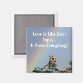Liefde is als ducttape magneet (Voorkant / Achterkant)