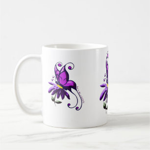 Liefde is als een vlinder koffiemok