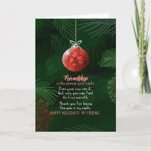 Liefde is als plassen in je broek Valentijn Funny Feestdagen Kaart