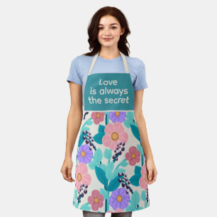 Liefde is Altijd het Geheime Pastelkleurige Bloemm Schort
