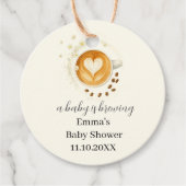 Liefde is Baby shower brouwen Bedankjes Labels (Voorkant)