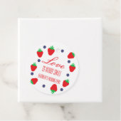 Liefde Is Bes Zoete Fruit Bruiloft Bedankjes Labels (In situ)