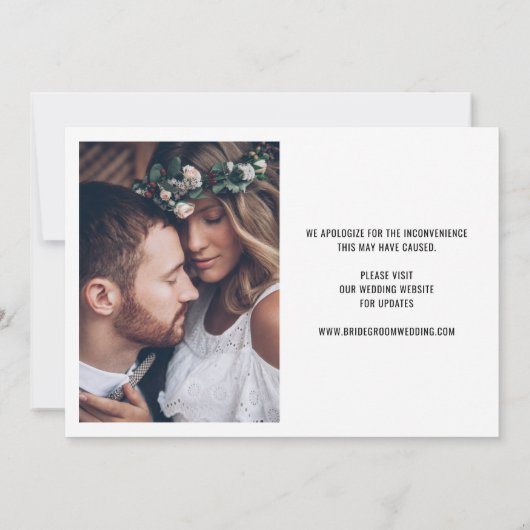 Liefde is Besmettelijk 2 Foto Wijzigingsdatum Trou Aankondiging (Achterkant)