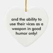 Liefde is bewondering keramisch ornament (Achterkant)