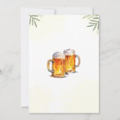 Liefde is Bierbrouwen Bruidsbruidspaar Trouwdouche Kaart (Achterkant)