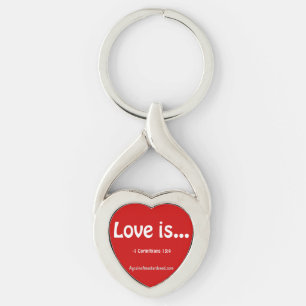 Liefde is Bijbelprijsopgave Sleutelhanger