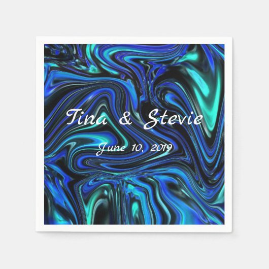 Liefde is blauw servet (Voorkant)