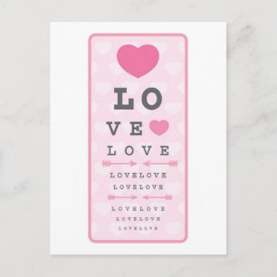 Liefde is blind briefkaart
