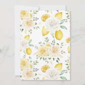 Liefde is Breedse Lemons & Rozen Tea Vrijgezellenf Kaart (Achterkant)